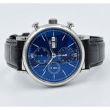 Buy Shop IWC Portofino Chronograph Blue Dial Black Leather Strap Watch for Men - IW391023 USA Online