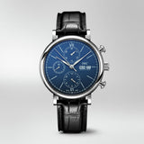 Buy Shop IWC Portofino Chronograph Blue Dial Black Leather Strap Watch for Men - IW391023 USA Online