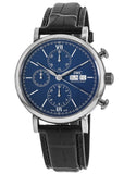 Buy Shop IWC Portofino Chronograph Blue Dial Black Leather Strap Watch for Men - IW391023 USA Online