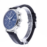 Buy Shop IWC Portofino Chronograph Blue Dial Black Leather Strap Watch for Men - IW391023 USA Online