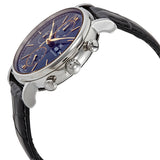 Buy Shop IWC Portofino Chronograph Blue Dial Black Leather Strap Watch for Men - IW391036 USA Online