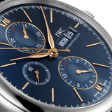 Buy Shop IWC Portofino Chronograph Blue Dial Black Leather Strap Watch for Men - IW391036 USA Online