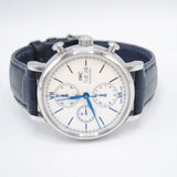 Buy Shop IWC Portofino Chronograph White Dial Black Leather Strap Watch for Men - IW391024 USA Online