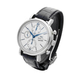 Buy Shop IWC Portofino Chronograph White Dial Black Leather Strap Watch for Men - IW391024 USA Online