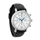 Buy Shop IWC Portofino Chronograph White Dial Black Leather Strap Watch for Men - IW391024 USA Online