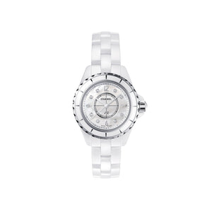 Buy Shop Chanel J12 Quartz Diamonds White Dial White Steel Strap Watch for Women - J12 H5703 USA Online