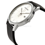Buy Shop Calvin Klein City White Dial Black Leather Strap Watch for Men - K2G2G1CD USA Online