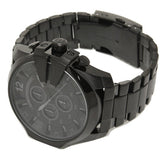 Buy Shop Diesel Mega Chief Chronograph Black Dial Black Steel Strap Watch For Men - DZ4355 USA Online