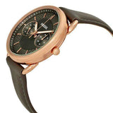 Buy Shop Fossil Tailor Grey Dial Grey Leather Strap Watch for Women - ES3913 USA Online