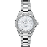 Buy Shop Tag Heuer Aquaracer White Mother of Pearl Dial Watch for Women - WBD1314.BA0740 USA Online