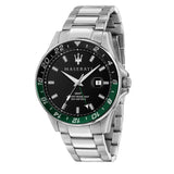 Buy Shop Maserati SFIDA Chronograph Black Dial Silver Steel Strap Watch For Men - R8853140005 USA Online