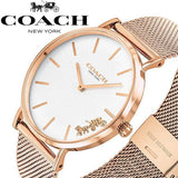 Buy Shop Coach Perry White Rose Gold Mesh Bracelet Watch for Women - 14503126 USA Online