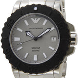 Buy Shop Emporio Armani Bracelet Collection Black Dial Silver Steel Strap Watch For Men - AR5970 USA Online