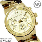 Buy Shop Michael Kors Runway Gold Dial Two Tone Steel Strap Watch for Women - MK4222 USA Online