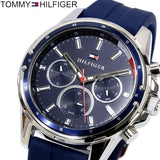 Buy Shop Tommy Hilfiger Mason Blue Dial Blue Rubber Strap Watch for Men - 1791791 USA Online