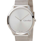 Buy Shop Calvin Klein Minimal Silver Dial Silver Mesh Bracelet Watch for Men - K3M211Y6 USA Online