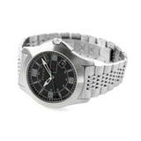 Gucci G Timeless Black Dial Silver Steel Strap Watch For Men - YA126201