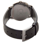Buy Shop Calvin Klein Minimal Grey Dial Black Leather Strap Watch for Men - K3M221C3 USA Online