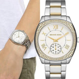 Buy Shop Michael Kors Bryn Silver Dial Silver Steel Strap Watch For Women - MK6277 USA Online