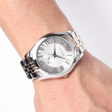 Buy Shop Emporio Armani Classic Quartz Silver Dial Two Tone Steel Strap Watch For Men - AR1824 USA Online