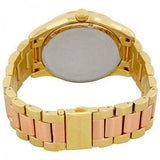 Buy Shop Michael Kors Layton Rose Gold Dial Gold Stainless Steel Strap Watch for Women - MK6476 USA Online