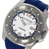 Buy Shop Tommy Hilfiger Windsurf White Dial Blue Rubber Strap Watch for Men - 1791113 USA Online