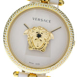 Buy Shop Versace Palazzo Empire White Dial White Leather Strap Watch for Women - VCO040017 USA Online