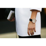 Buy Shop Michael Kors Jaryn Quartz White Dial Black Leather Strap Watch For Women - MK2472 USA Online