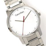 Buy Shop Calvin Klein City Quartz White Dial Silver Steel Strap Watch for Men - K2G2G1Z6 USA Online