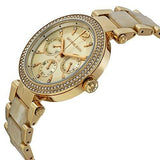 Buy Shop Michael Kors Parker Gold DIal Gold Steel Strap Watch for Women - MK5842 USA Online