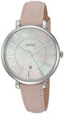 Buy Shop Fossil Jacqueline Blush Mother of Pearl Dial Pink Leather Strap Watch for Women - ES4151 USA Online