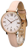 Buy Shop Fossil Jacqueline White Dial Pink Leather Strap Watch for Women - ES4303 USA Online