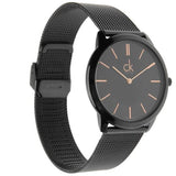 Buy Shop Calvin Klein Minimal Black Dial Black Mesh Bracelet Watch for Men - K3M21421 USA Online