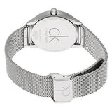 Buy Shop Calvin Klein Minimal Grey Dial Silver Mesh Bracelet Watch for Women - K3M2212X USA Online