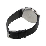 Buy Shop Calvin Klein Minimal Black Dial Black Leather Strap Watch for Men - K3M211C4 USA Online