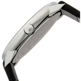 Buy Shop Calvin Klein Minimal Silver Dial Black Leather Strap Watch for Men - K3M221CY USA Online