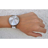 Buy Shop Calvin Klein Equal White Dial White Leather Strap Watch for Women - K3E231L6 USA Online