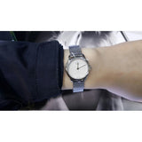 Buy Shop Calvin Klein Minimal White Dial Silver Mesh Bracelet Watch for Women - K3M2312Y USA Online