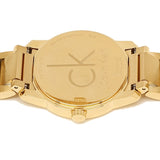 Buy Shop Calvin Klein City White Dial Gold Steel Strap Watch for Women - K2G23546 USA Online