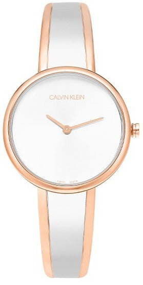 Buy Shop Calvin Klein Seduce Silver Dial Two Tone Steel Strap Watch for Women - K4E2N61Y USA Online