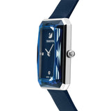 Swarovski Uptown Crystal Blue Dial Blue Leather Strap Watch for Women - 5547713