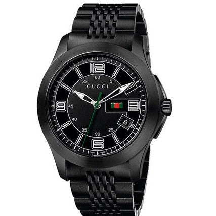 Buy Shop Gucci G Timeless Black Dial Black Steel Strap Watch For Men - YA126202 USA Online