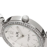 Buy Shop Coach Sports Crystals Silver Dial Silver Steel Strap Watch for Women - 14502194 USA Online