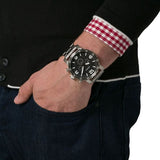 Buy Shop Fossil Nate Chronograph Black Dial Silver Steel Strap Watch for Men - JR1353 USA Online