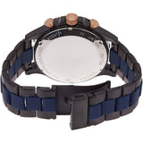 Buy Shop Fossil Nate Chronograph Blue Dial Two Tone Steel Strap Watch for Men - JR1494 USA Online