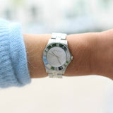 Buy Shop Marc Jacobs Blade Chronograph Silver Dial Silver Steel Strap Watch for Women - MBM3125 USA Online