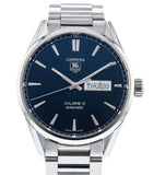 Buy Shop Tag Heuer Carrera Automatic Blue Dial Silver Steel Strap Watch for Men - WAR201E.BA0723 USA Online