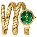 Buy Shop Just Cavalli After Party Green Dial Gold Steel Strap Watch for Women - JC1L269M0035 USA Online
