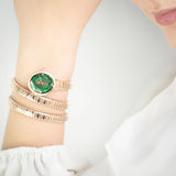 Buy Shop Just Cavalli After Party Green Dial Rose Gold Steel Strap Watch for Women - JC1L269M0035 USA Online