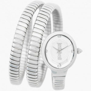 Buy Shop Just Cavalli After Party Silver Dial Silver Steel Strap Watch for Women - JC1L269M0015 USA Online